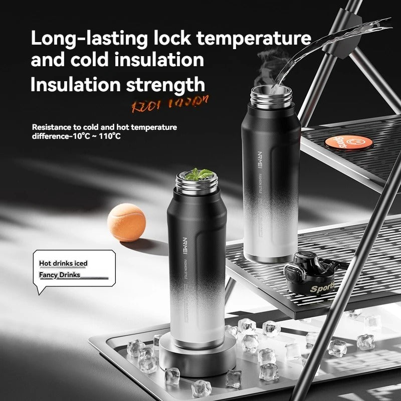 1.5L Insulated Water Bottle Stainless Steel Cold Hot Insulated Cup Vacuum Thermos Bottle Double Wall Flasks