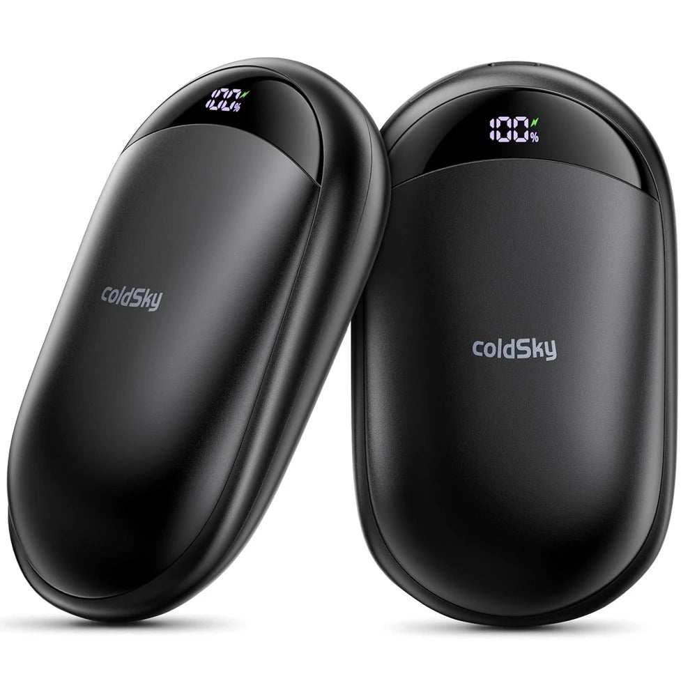 ColdSky Hand Warmers Rechargeable 2 Pack Magnetic Electric Hand Warmer with Digital Display, Portable Pocket Hand Warmer