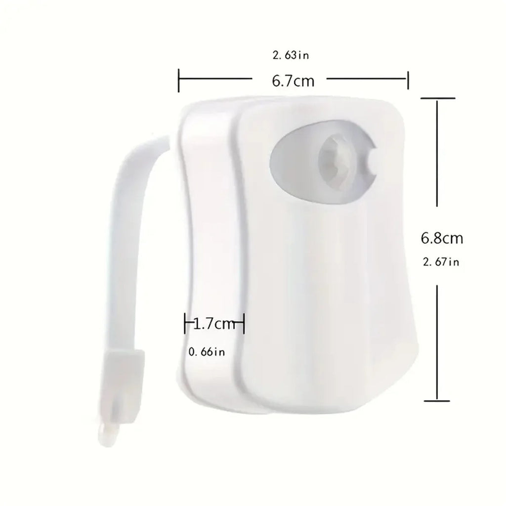 Motion Sensor Light Wireless LED Night Light RGB 8colors Lamp Toilet Bathroom Atmosphere Light Colorful Sensor LED Night Lights