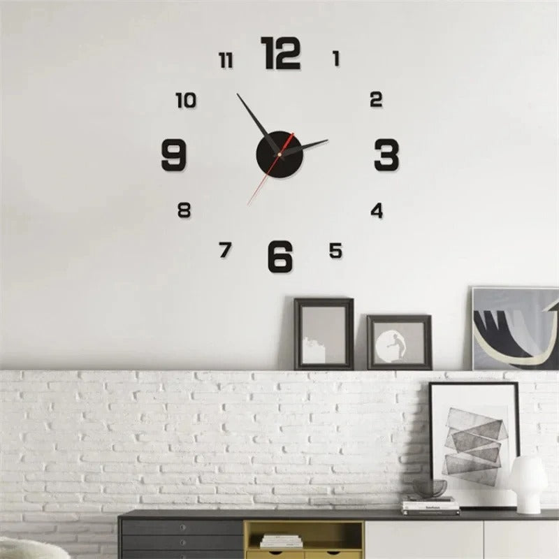 Luminous Digital Clock DIY Stereoscopic Wall Clock Silent Clock Living Room Bedroom Wall Clock Home Decorations
